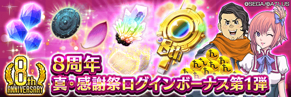 8周年ログイン